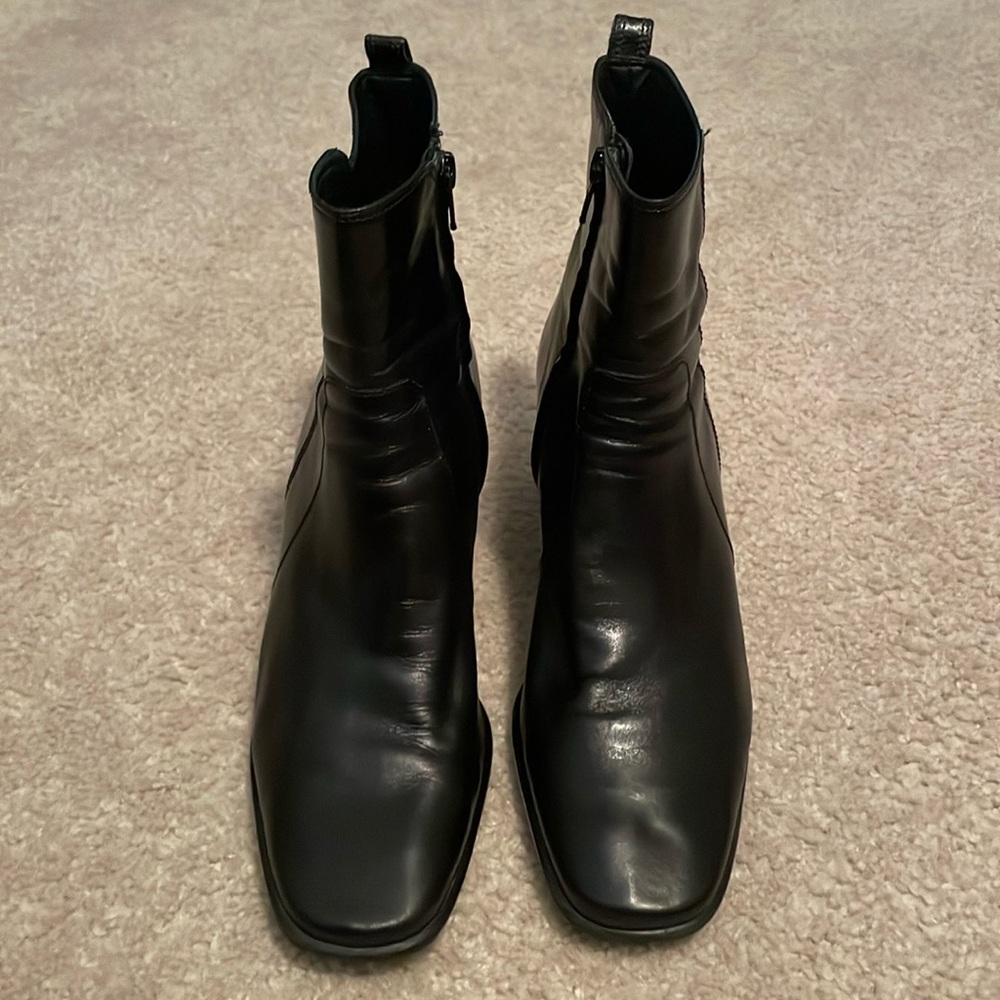 Antonio Melani black boots, size 9.